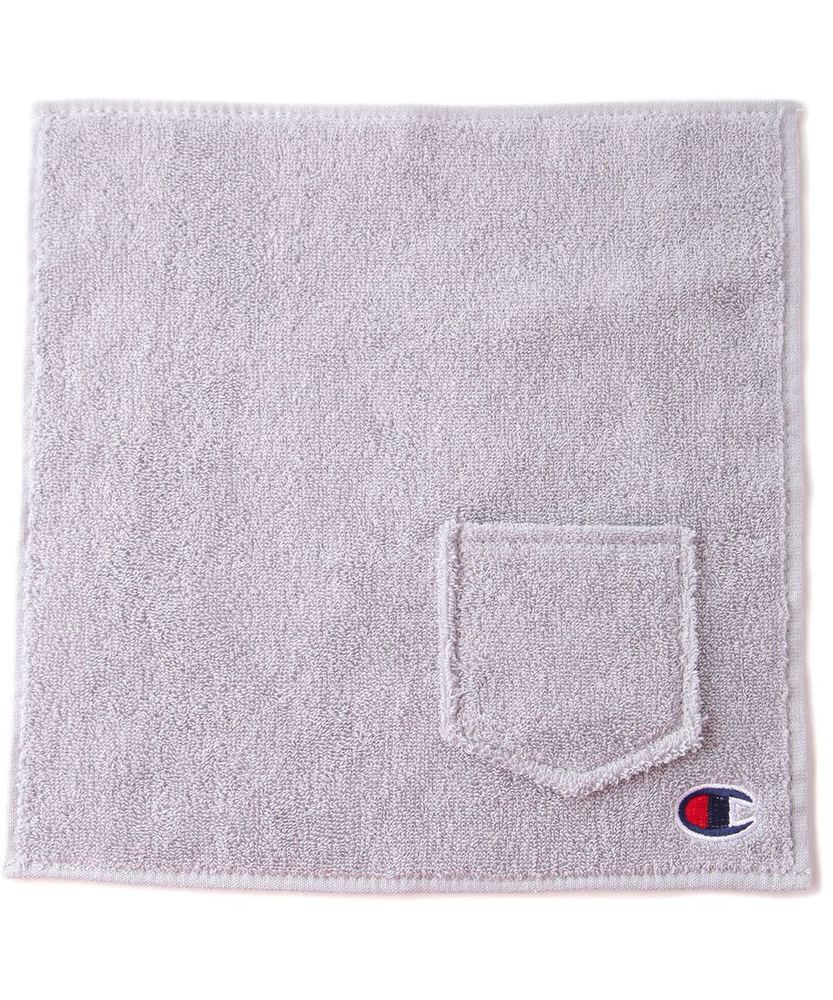 Champion ポケット付きハンドタオル メンズ グレー
