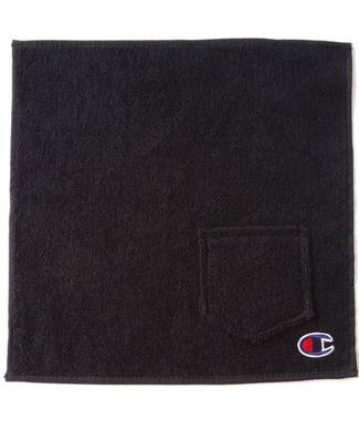 Champion ポケット付きハンドタオル メンズ ブラック