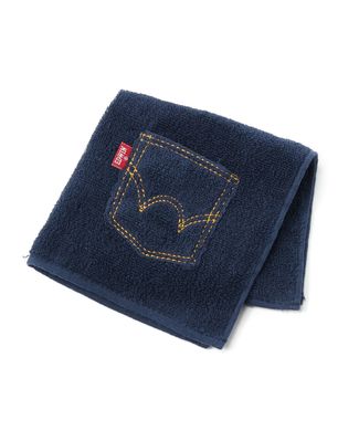EDWIN ポケット付きハンドタオル メンズ ネイビー