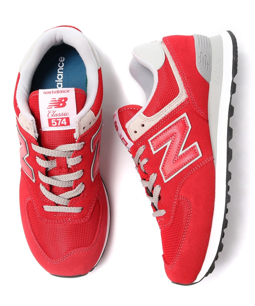 New Balance ML574ERD スニーカー レッド メンズ レッド