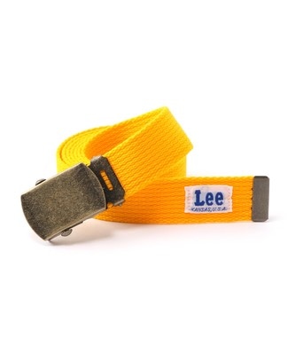 Lee 25mmGI無地ベルト レディース イエロー