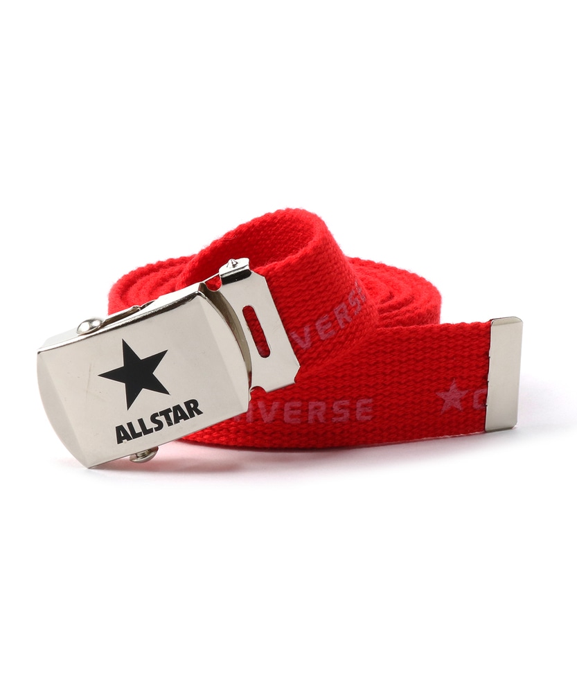 CONVERSE ロゴプリントGIベルト レディース レッド