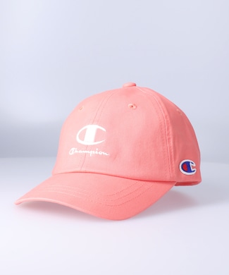 Champion ロゴ刺繍キャップ キッズ ピンク