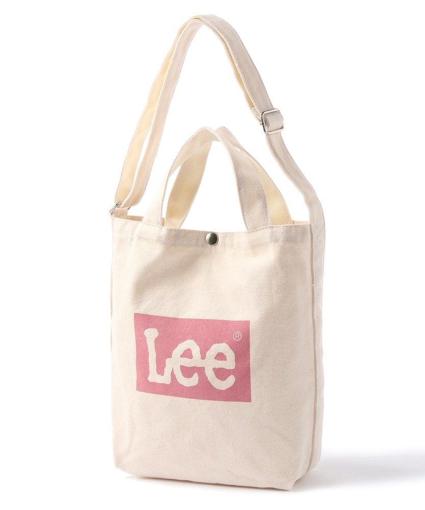 Lee ロゴ入りBOXトート キッズ ピンク