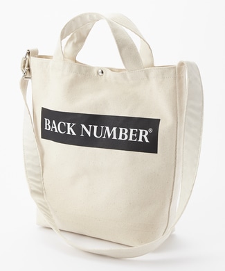 BACK NUMBER 2WAYロゴショルダートートバッグ A
