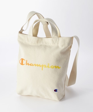 Champion 2wayロゴショルダートートバッグ オレンジ