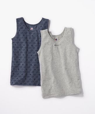 Champion 2Pタンクトップ キッズ グレー