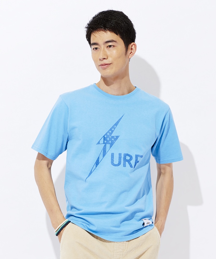 Lightning Bolt サーフロゴTシャツ メンズ ブルー