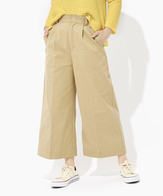 Dickies ハイウエストワイドパンツ レディース ベージュ