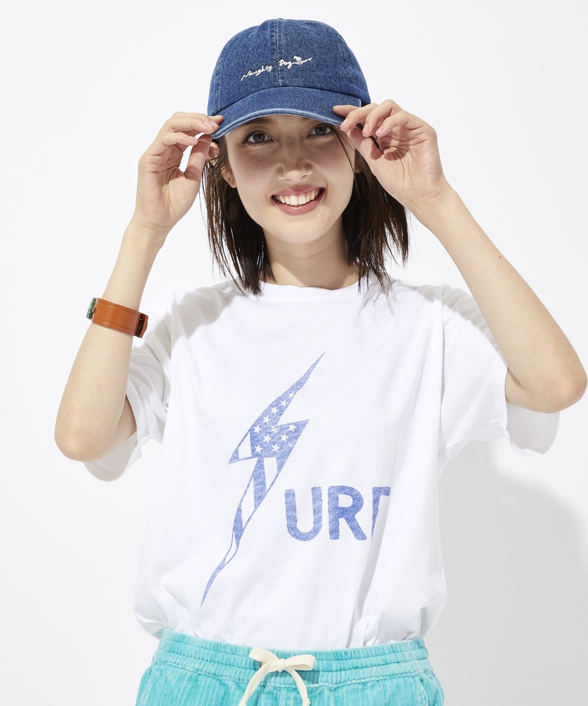 Lightning Bolt サーフロゴTシャツ レディース ホワイト