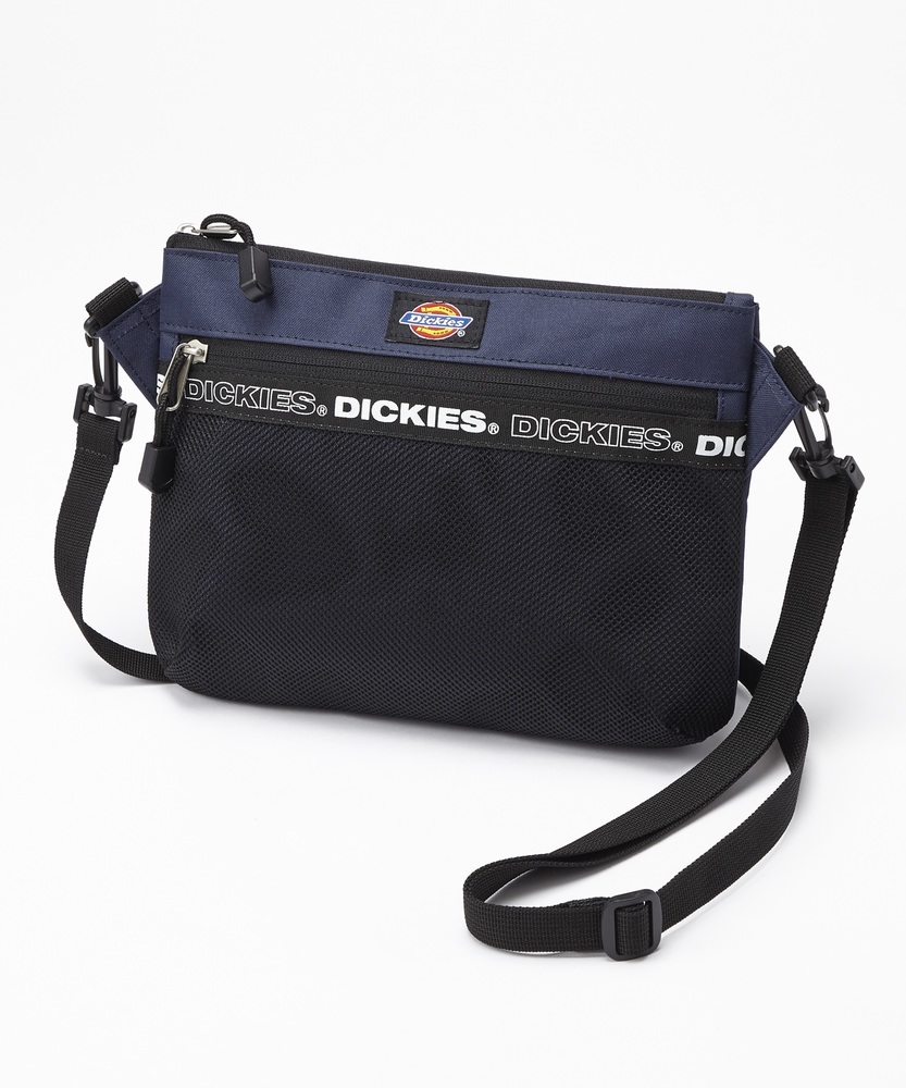 Dickies ロゴテープサコッシュ メンズ ネイビー