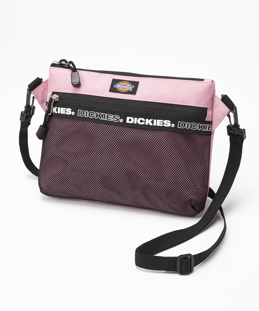 Dickies ロゴテープサコッシュ メンズ ピンク